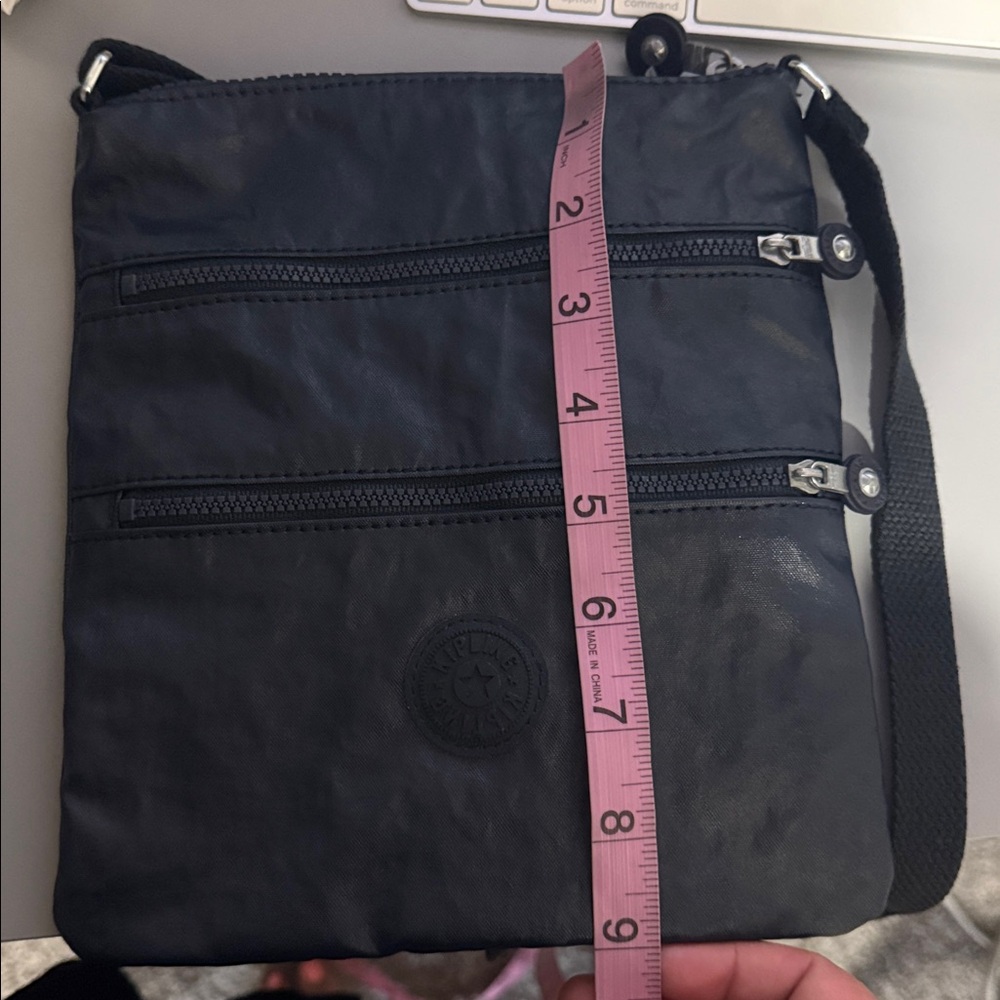 Kipling Navy Blue Zipper Crossbody Three Compartments Adjustable Strap - Picture 3 of 5
